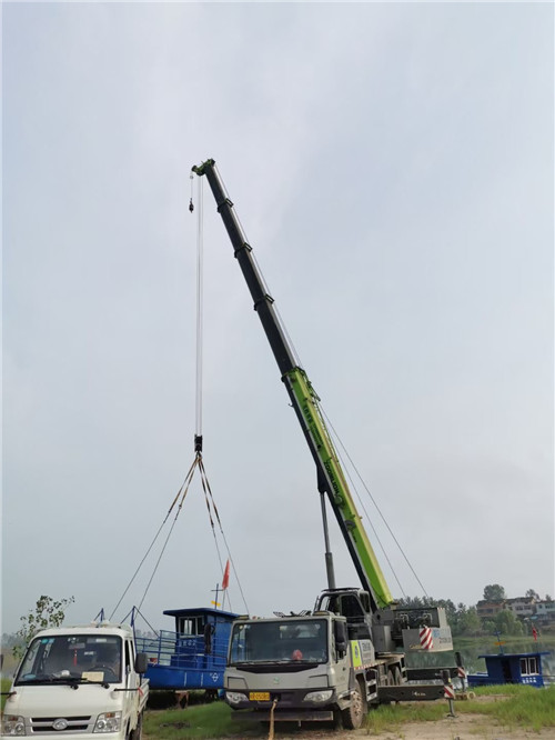 龙州县桥梁建设吊装案例